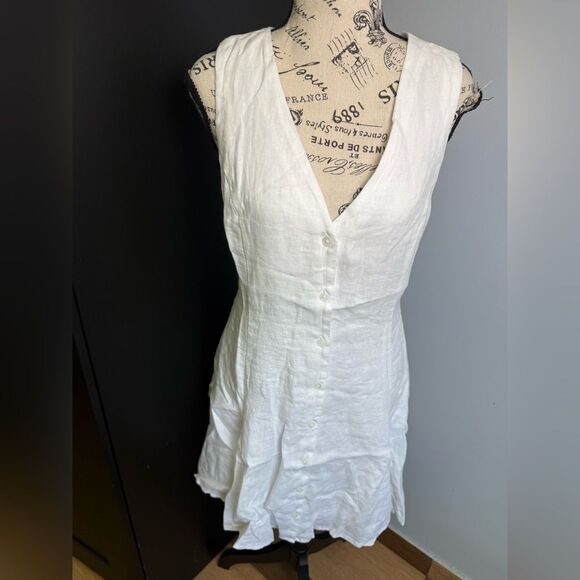 J.Crew Linen mini dress NWOT Size 10 - Picture 9 of 11